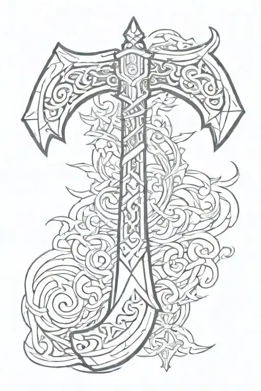 Norse Battle Axe Inspired