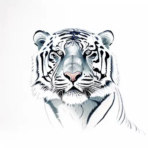 A Stoic Warrior Embracing A Tiger