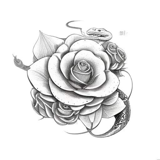 Snake And Flower