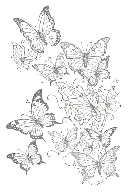 I Will Carry You Quote With Butterflies Flying