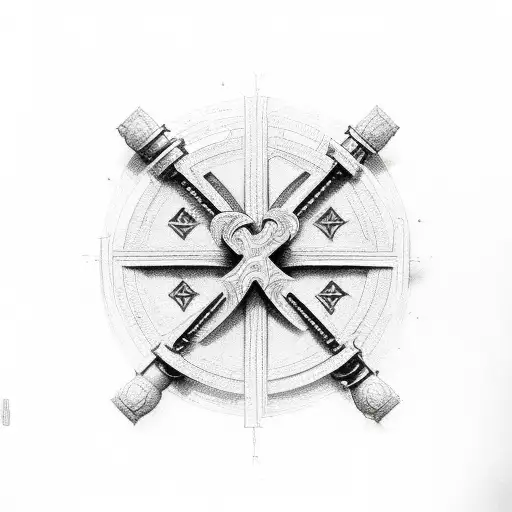 Cross With The Word Loyalty In The Middle