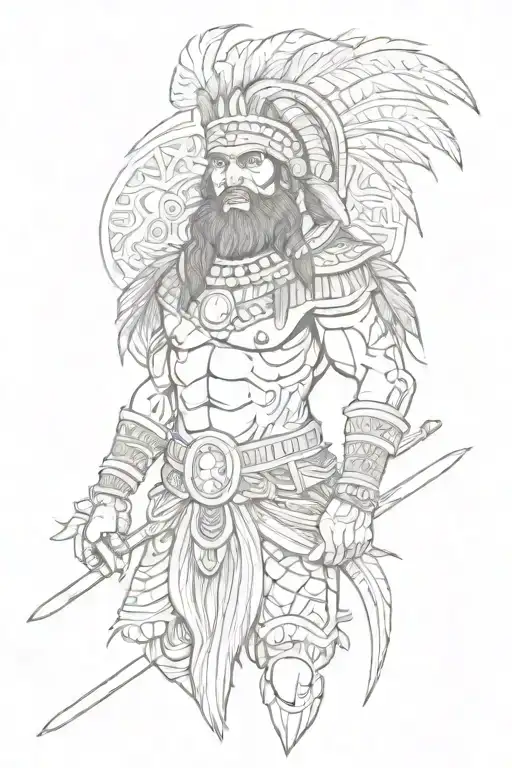 Lapu Lapu With Aboriginal Warrior