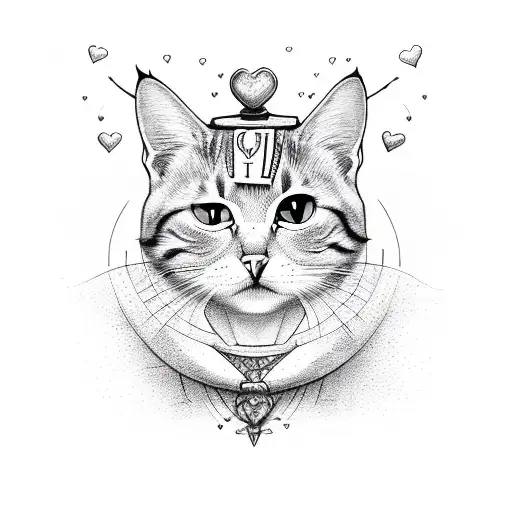 Heart Tramp Night With Cat