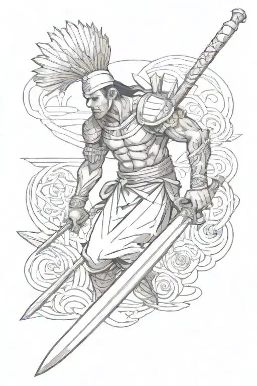 Filipino Warrior Inside A Chef Knife