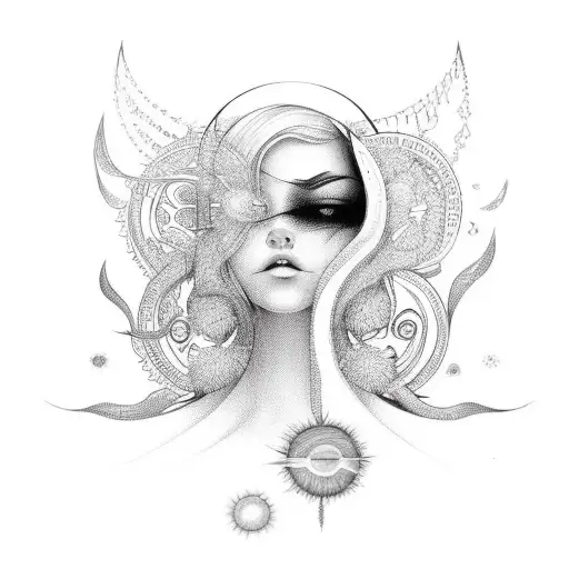 Latina Intertwined With Sun