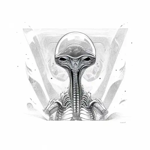 Alien Lying On A Bed Of Weed