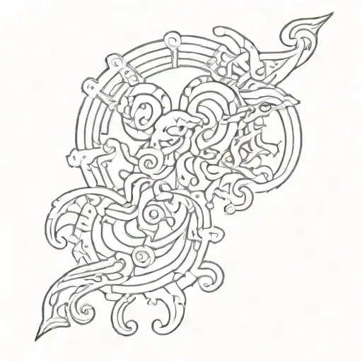 Puzzle Piece Representing Cancer And Aries Zodiac Sign