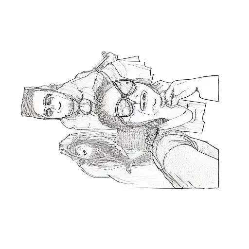 A Group Of People Taking A Selfie