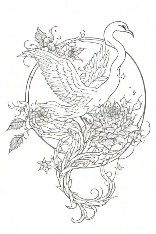 Moon Swan Stars And Thistle Long Thorn Vines