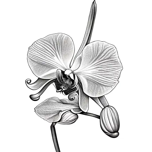 Orchid With Design