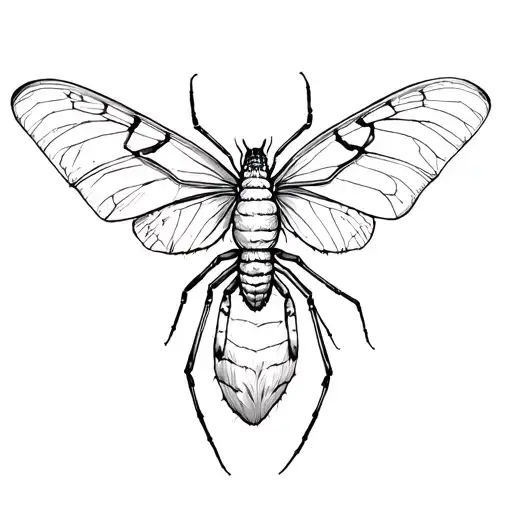 Red Back Spider And Moth