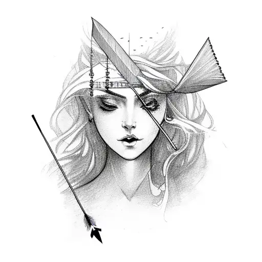 Nature Goddess With Arrow