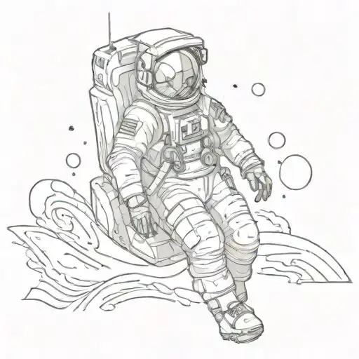 Astronaut In The Background