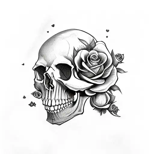 Skull And Roses