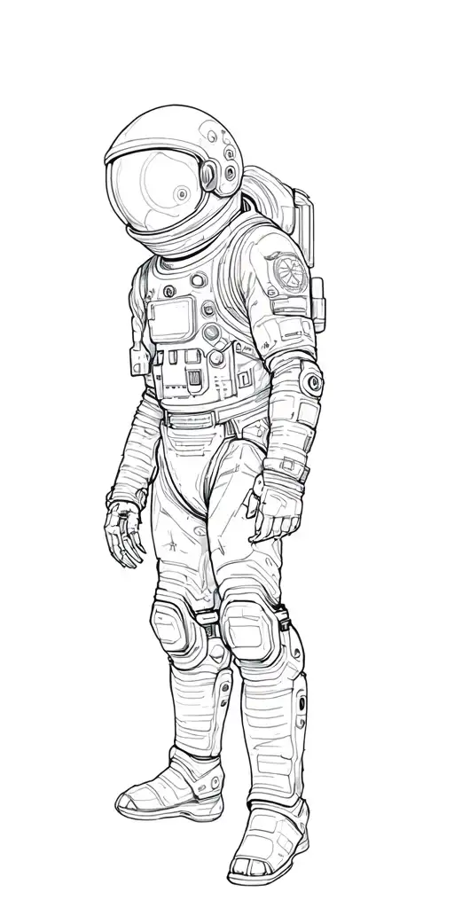 Space Man In Outer