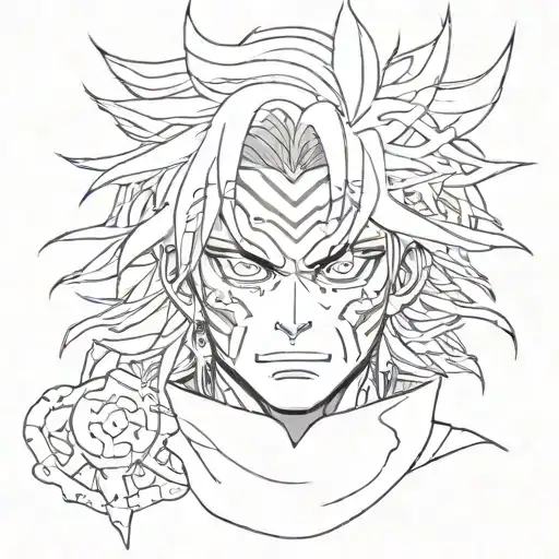 Rengoku's Face From Demon Slayer