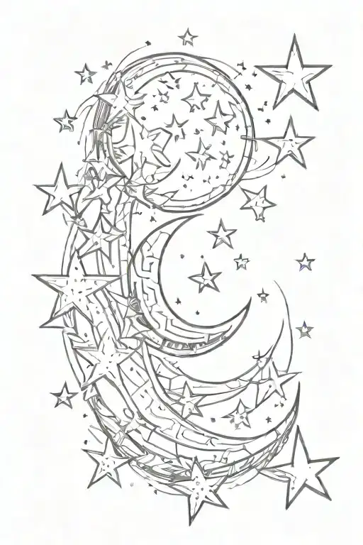 Stars And Moon