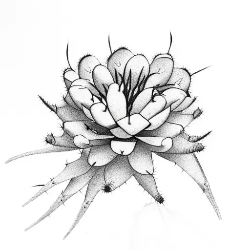 Cactus With Flower