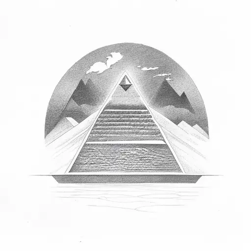 Pyramid With Oak Leaf And Eagle