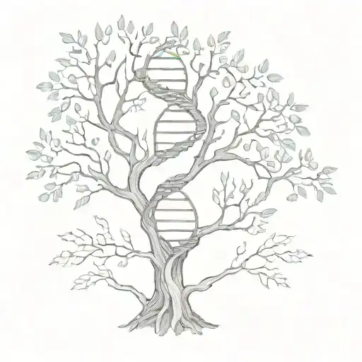 Dna Chain And Tree
