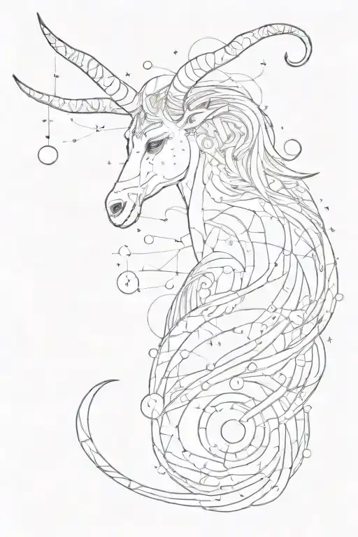 Capricorn Constellation With A Modern Twist