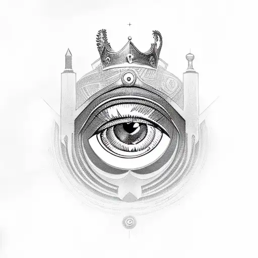 Eye Of Horus And A King Chess Peice