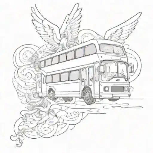 Bus And Angel Falling