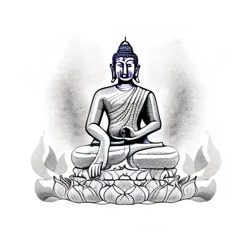 The Word Sri Lanka In Sinhalese With Buddha
