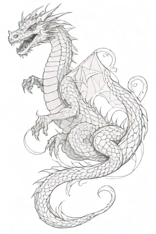 A Dragon Spinning Around With Money