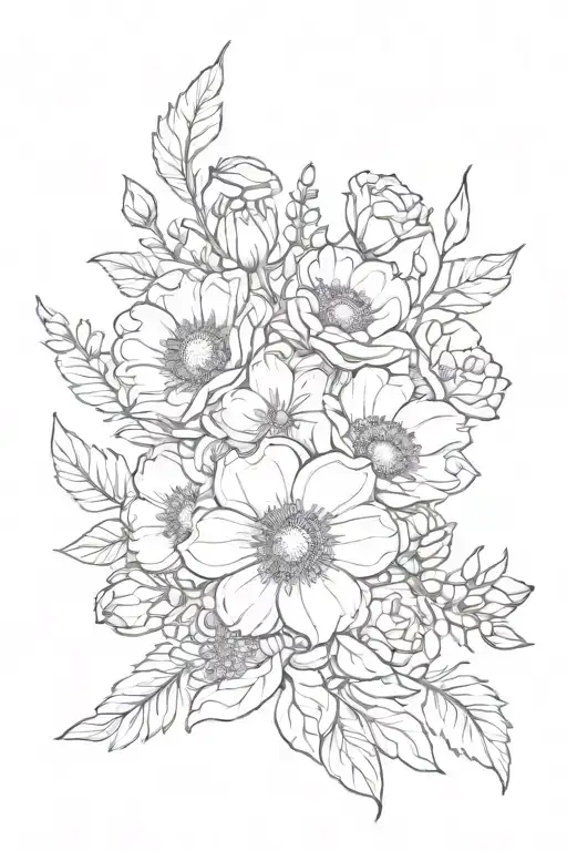 Birth Flower Bouquet