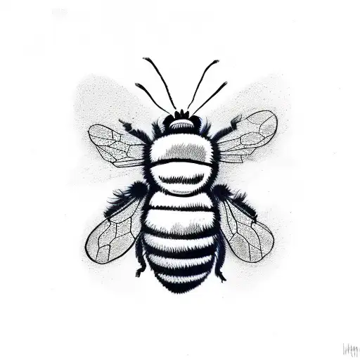 Cartoon Bumble Bee With The Word Lisa