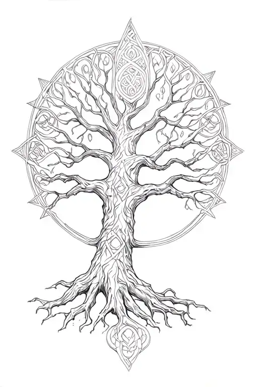 Ygdrassil Celtic Tree Of Life