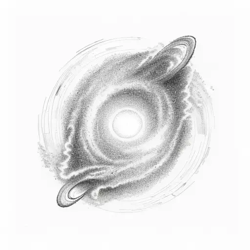 Black Hole In Middle Of Galaxy