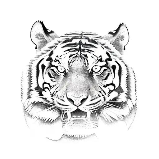 Tiger Claw Marks With The American Flag Inside Of Them