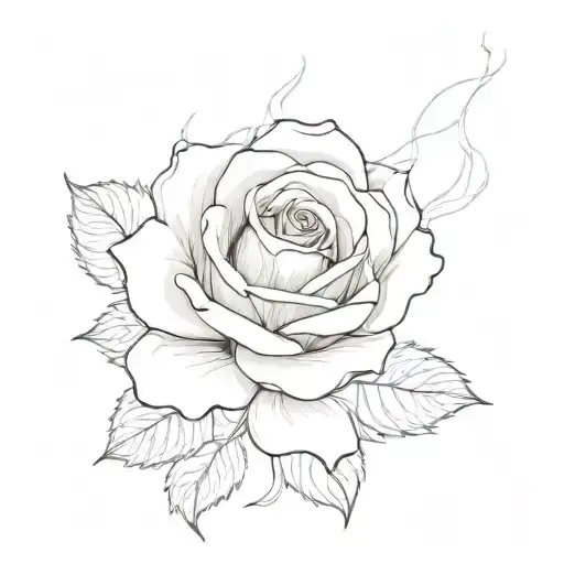 Rose Smoke Coming Out Of Its