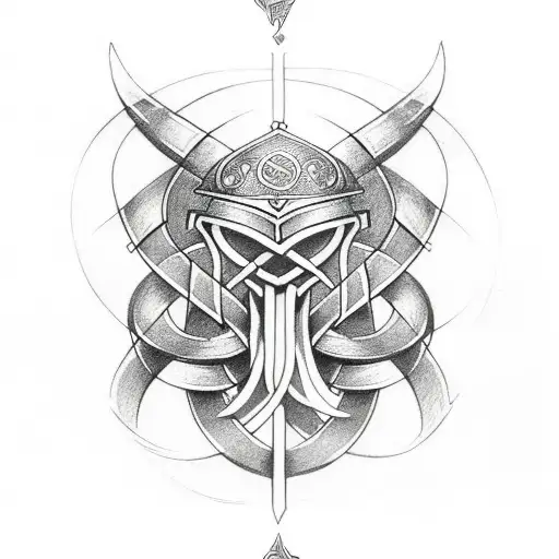 Viking Celtic Forarm Half Sleeve