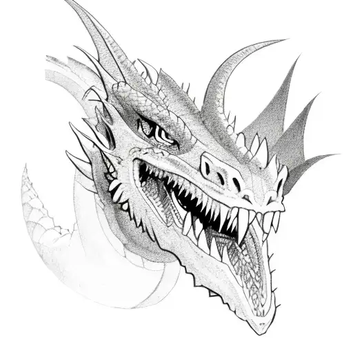 Dragon With A Word In His Mouth