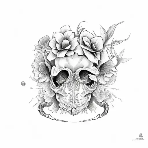 Scorpio With Flowers