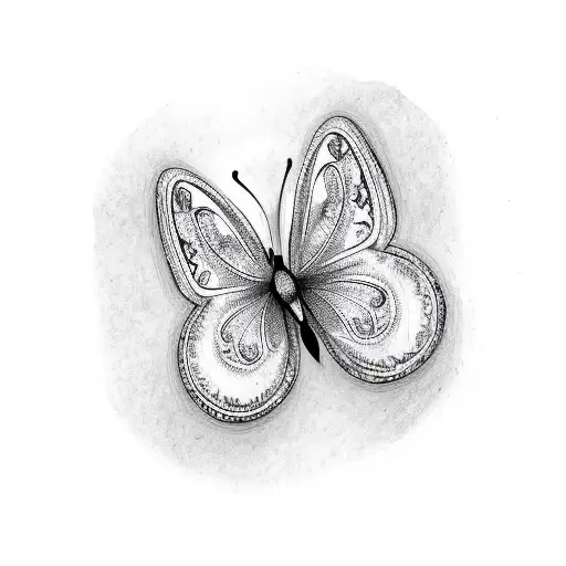 Butterfly With Word Mum