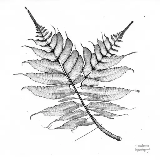 Dragon Fly Moon Fern Leaf