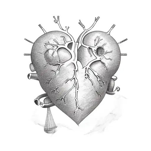 Real Heart With A Sunset