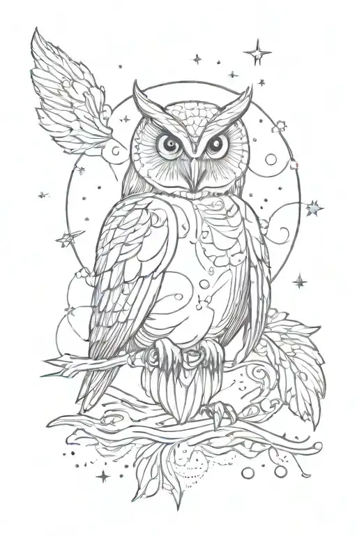 Owl And Pisces Constellation