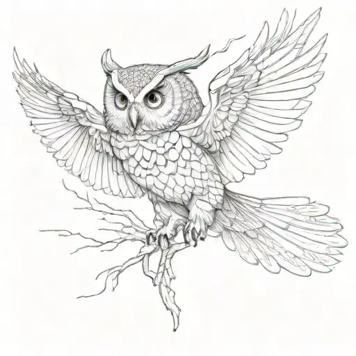 Owl Flying