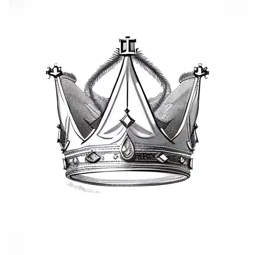 King Crown With 'Reign' On It