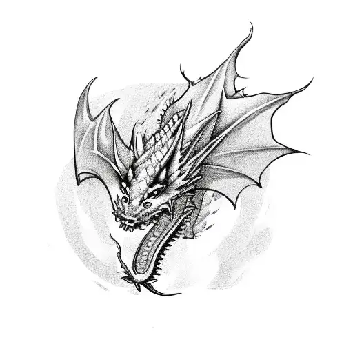 Dragon With Leaves