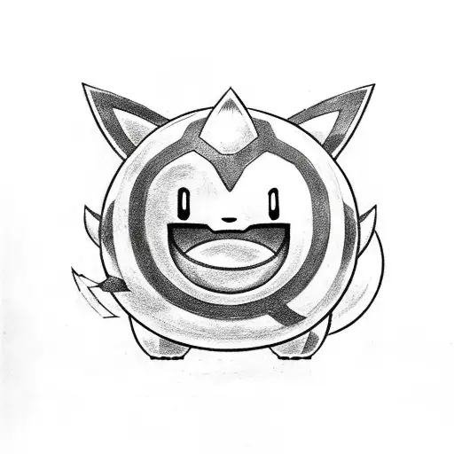 A Kirby With A Pokemon With Sangohan