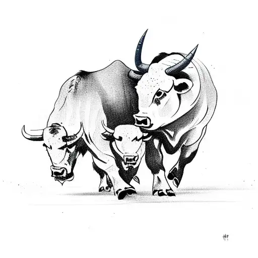 Bull And Bear In A Fierce Battle