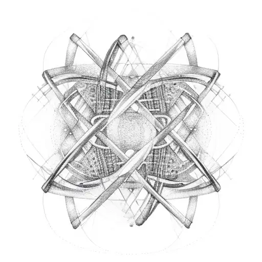 Dna Double Helix With Stars Inside The Helix