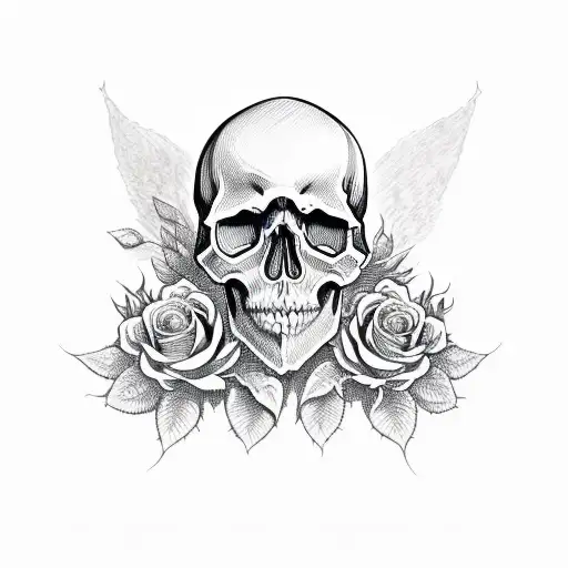 Skull And Roses