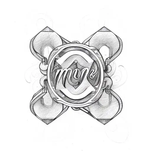 A Bike Chain Forming The Word 'Mother' In An Elegant Script Font